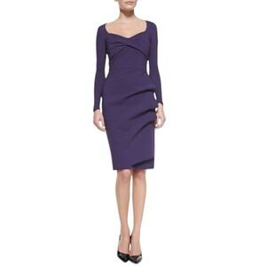 La Petite Robe di Chiara Boni Fedra Long Sleeve Dress IT 44 / US 8